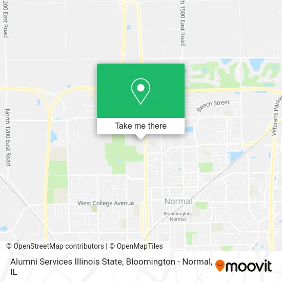 Alumni Services Illinois State map