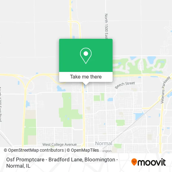 Osf Promptcare - Bradford Lane map