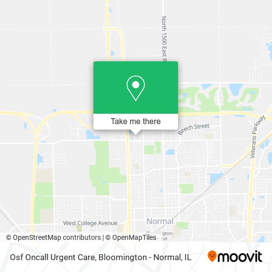 Osf Oncall Urgent Care map