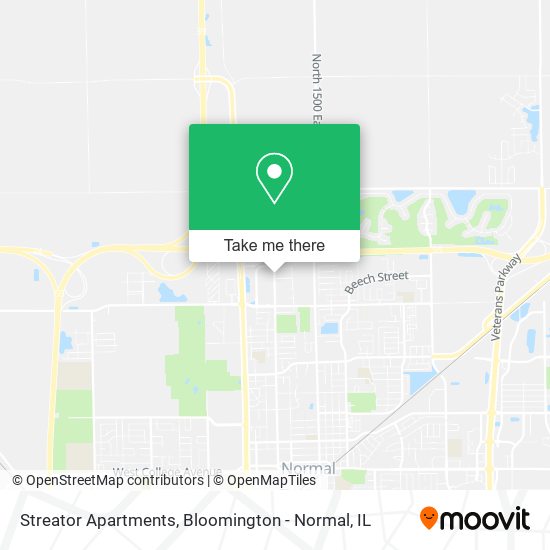 Mapa de Streator Apartments
