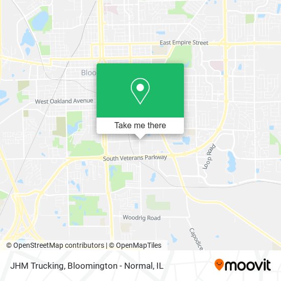 JHM Trucking map