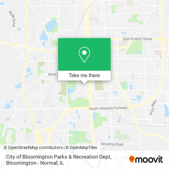 Mapa de City of Bloomington Parks & Recreation Dept