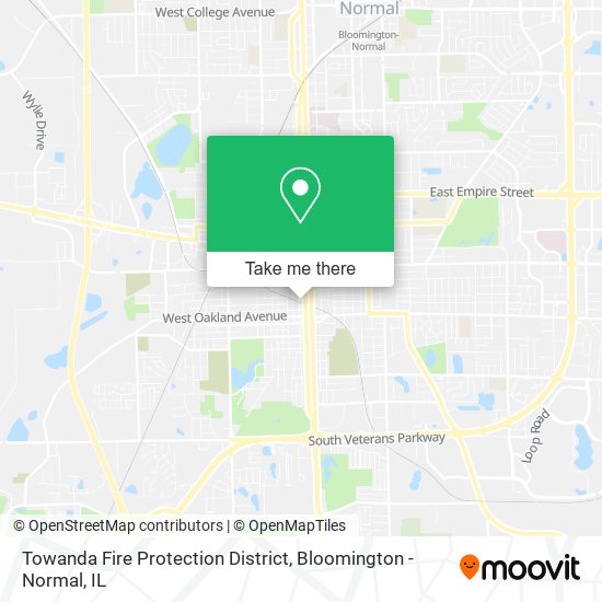Towanda Fire Protection District map