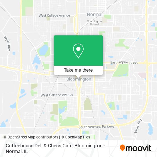 Coffeehouse Deli & Chess Cafe map