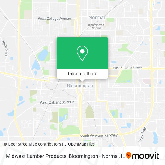 Midwest Lumber Products map