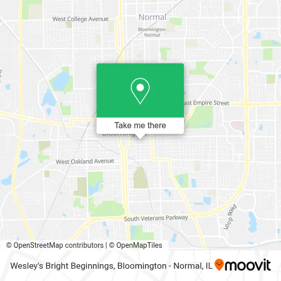 Wesley's Bright Beginnings map