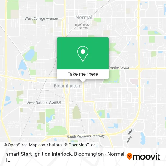 smart Start Ignition Interlock map