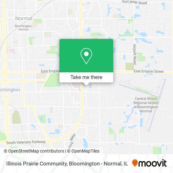 Mapa de Illinois Prairie Community