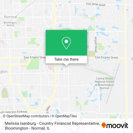 Melissa Isenburg - Country Financial Representative map