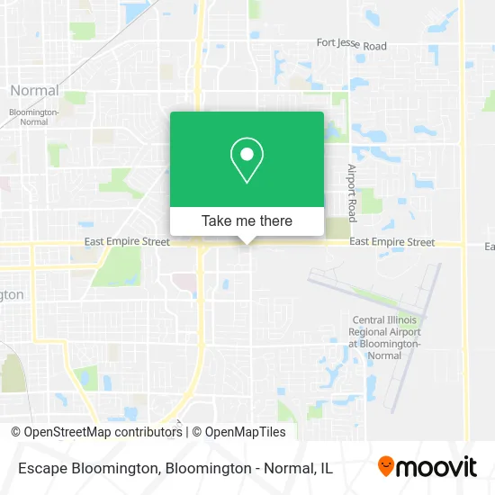 Escape Bloomington map