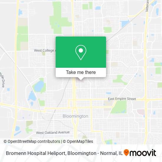 Bromenn Hospital Heliport map