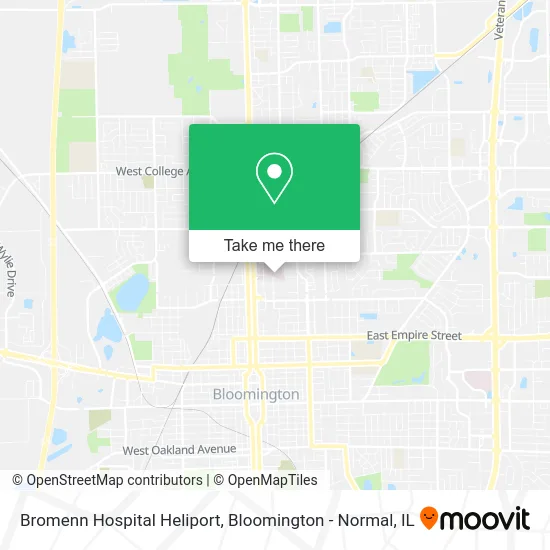 Bromenn Hospital Heliport map