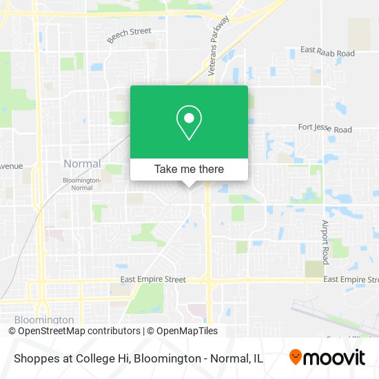 Mapa de Shoppes at College Hi
