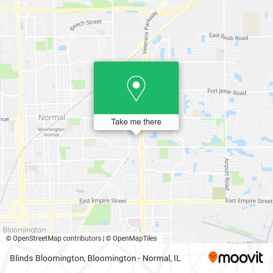 Mapa de Blinds Bloomington
