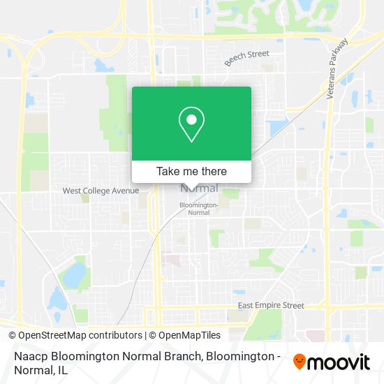Naacp Bloomington Normal Branch map