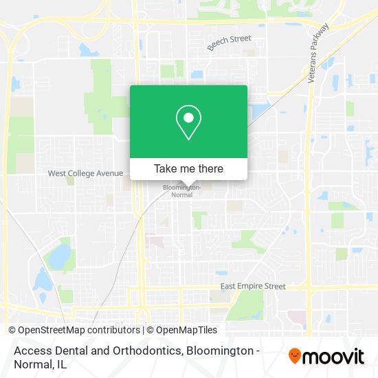 Access Dental and Orthodontics map
