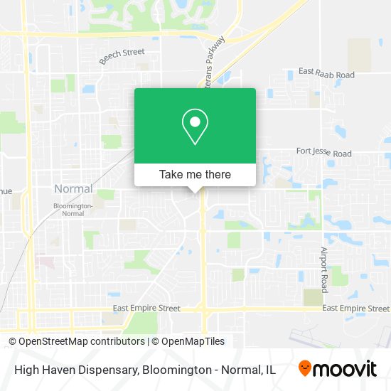 High Haven Dispensary map