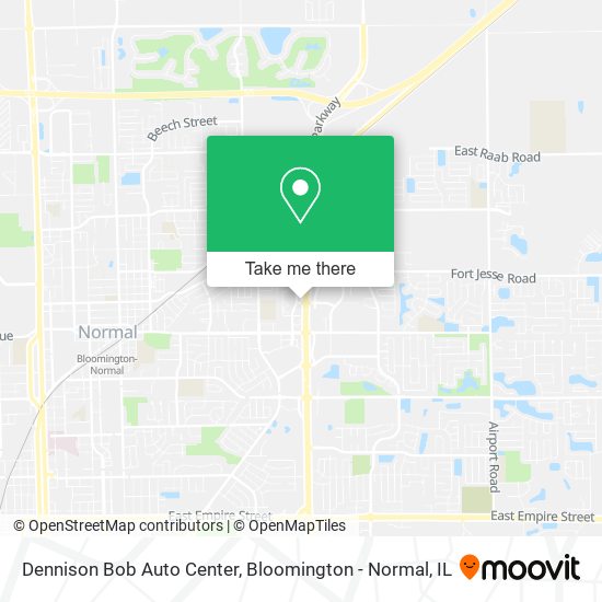 Dennison Bob Auto Center map