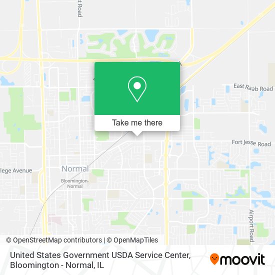 United States Government USDA Service Center map