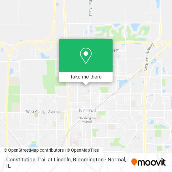 Constitution Trail at Lincoln map
