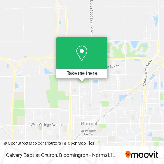 Calvary Baptist Church map