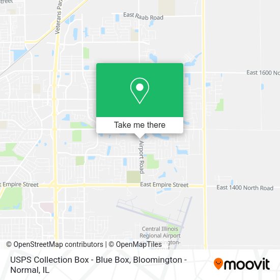 USPS Collection Box - Blue Box map