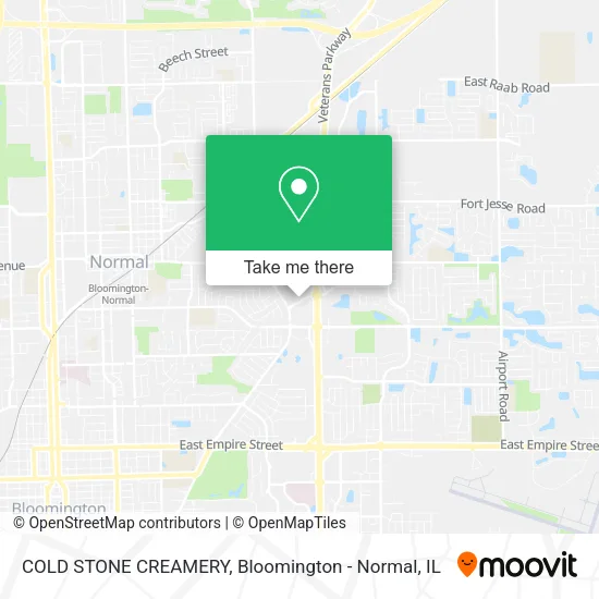 Mapa de COLD STONE CREAMERY