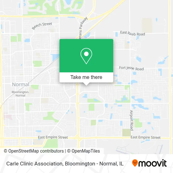 Carle Clinic Association map