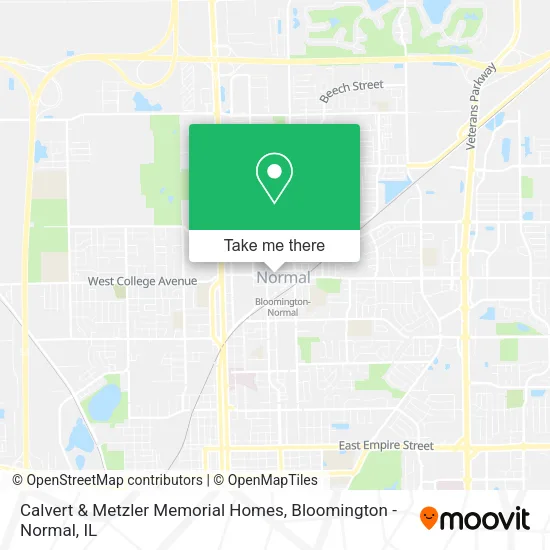 Mapa de Calvert & Metzler Memorial Homes
