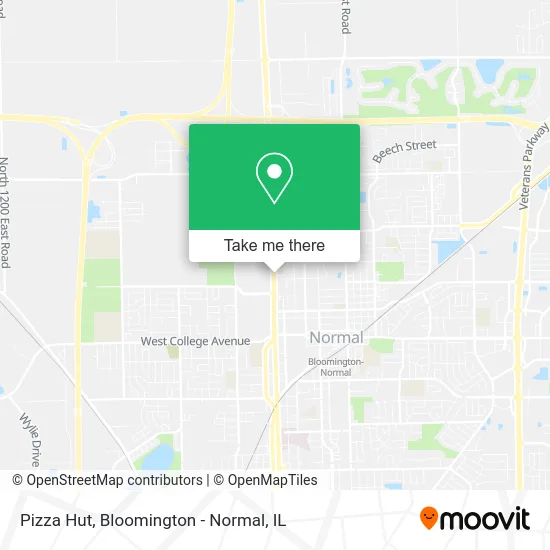 Pizza Hut map