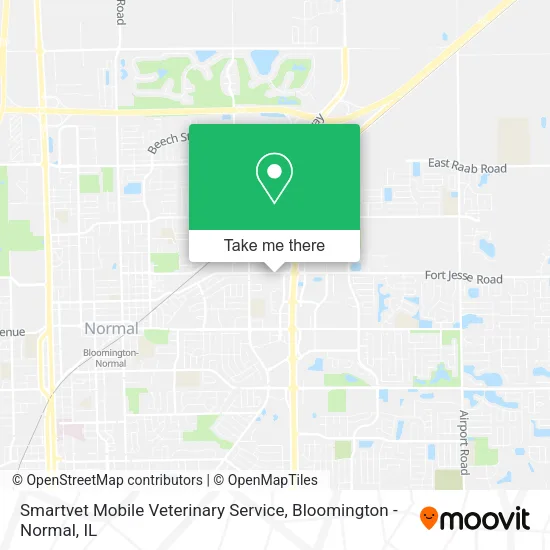 Smartvet Mobile Veterinary Service map