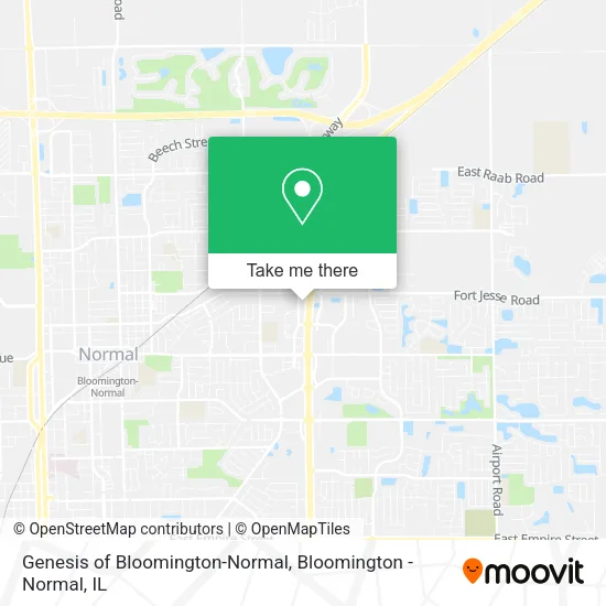 Mapa de Genesis of Bloomington-Normal