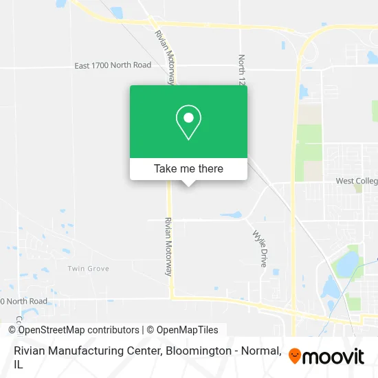 Rivian Manufacturing Center map