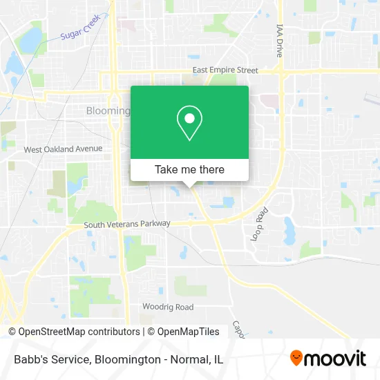 Babb's Service map
