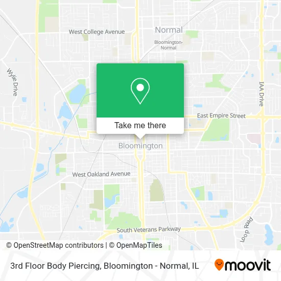 3rd Floor Body Piercing map