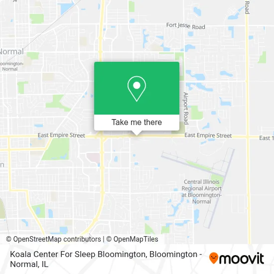 Koala Center For Sleep Bloomington map