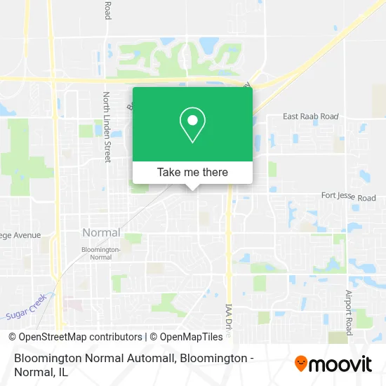 Bloomington Normal Automall map