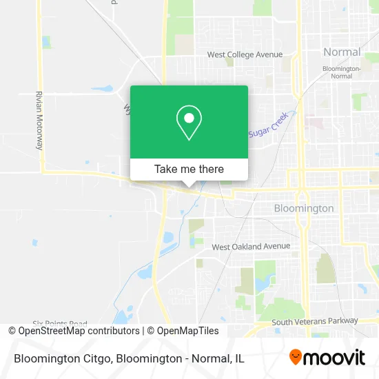 Bloomington Citgo map