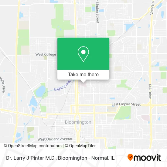 Dr. Larry J Pinter M.D. map