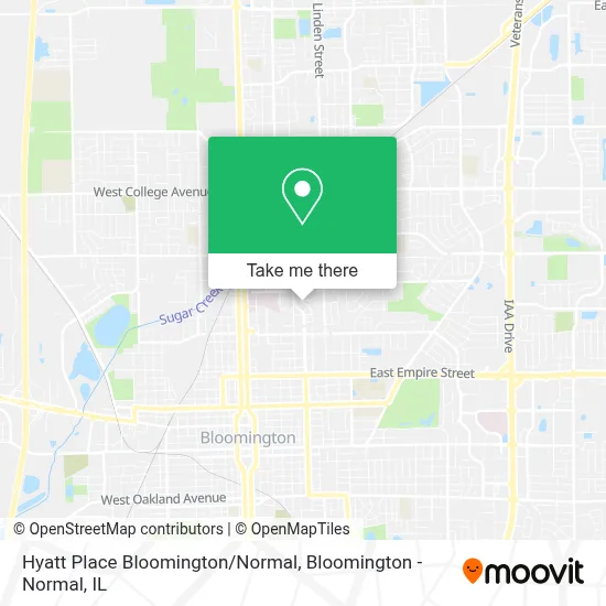 Hyatt Place Bloomington/Normal map