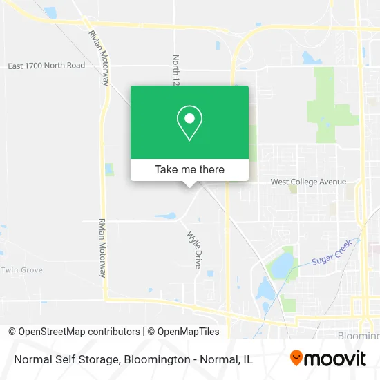 Mapa de Normal Self Storage