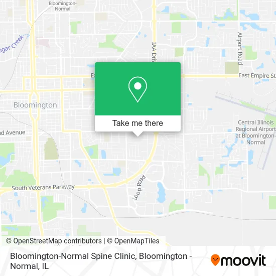 Bloomington-Normal Spine Clinic map