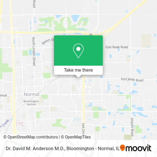 Dr. David M. Anderson M.D. map