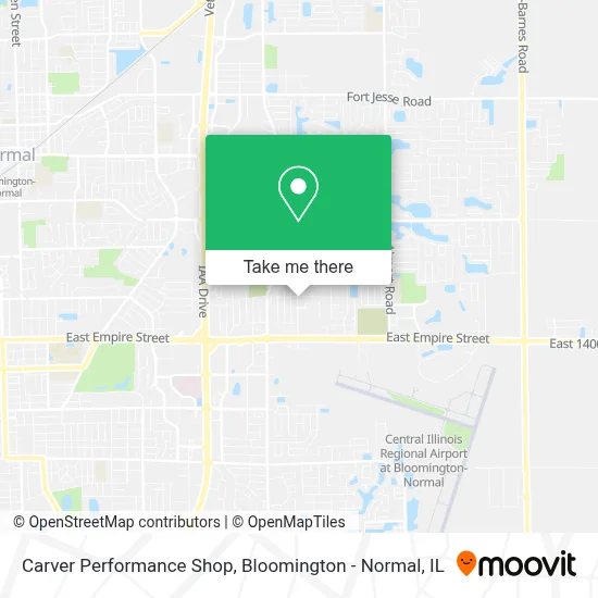 Carver Performance Shop map