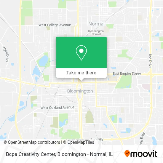 Bcpa Creativity Center map
