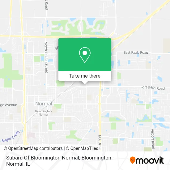 Subaru Of Bloomington Normal map