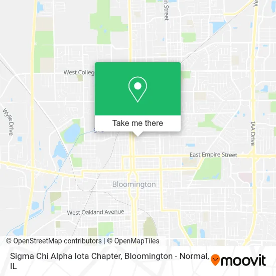 Sigma Chi Alpha Iota Chapter map
