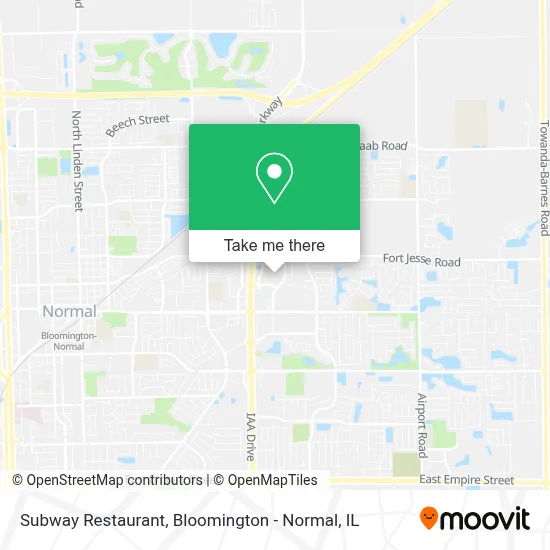 Subway Restaurant map