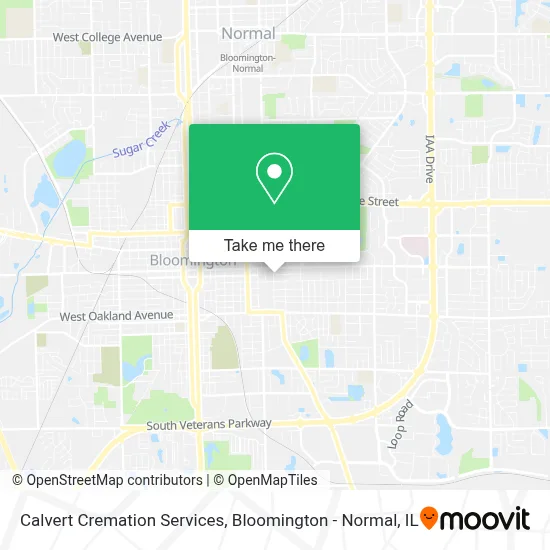 Calvert Cremation Services map