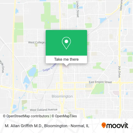 M. Allan Griffith M.D. map